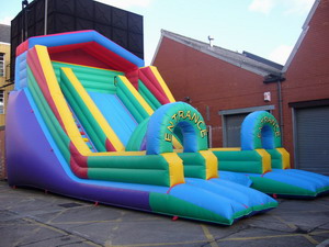 Inflatable slides
