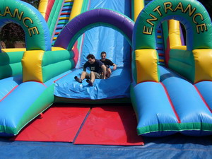 Inflatable slides