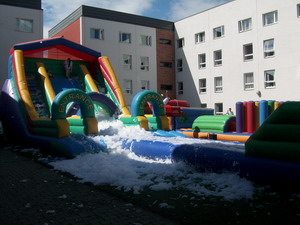 Inflatable slides
